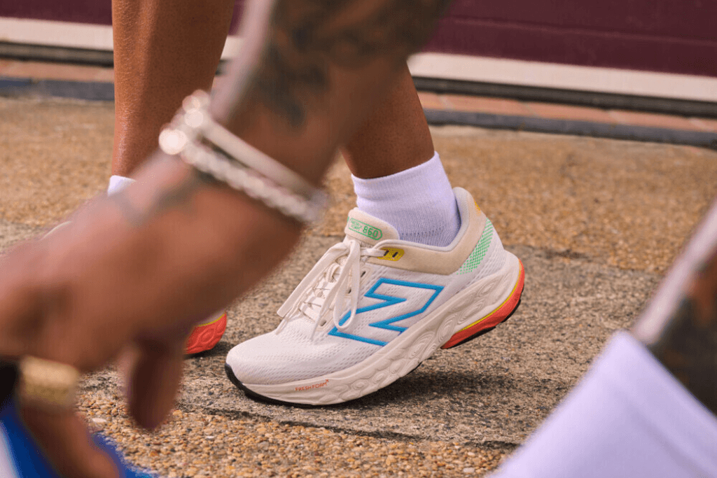 New Balance sneaker on feet